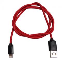 USB till Lightning kabel rödsvart - dBakuten.se