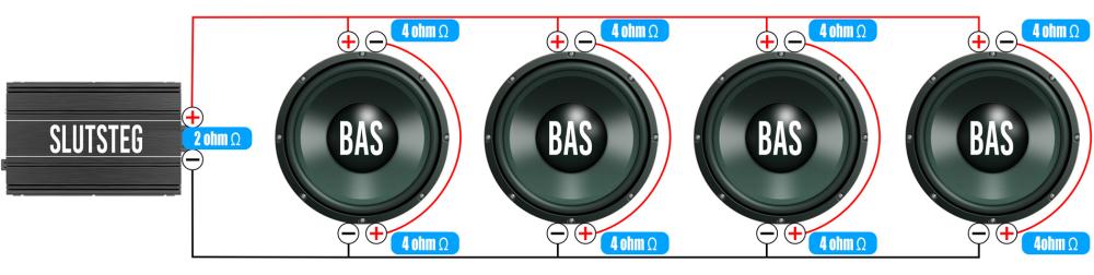 2x4 ohms element 4st - dBakuten.se