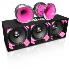 3x10" Rosa Chaos Kick låda med Terror Horn - dBakuten.se