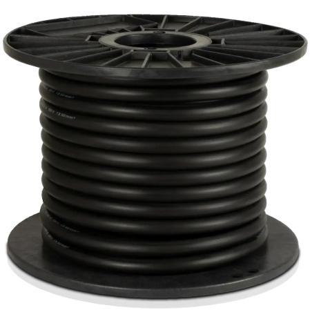 Skyllermarks gummiklädd 50mm svart OFC Full rulle 25m - dBakuten.se