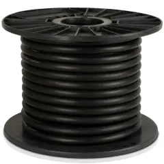 Skyllermarks gummikl&auml;dd 50mm svart OFC Full rulle 25m - dBakuten.se