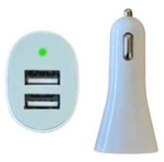 Tech connect USB billaddare vit - dBakuten.se