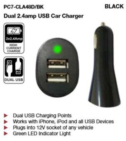 Tech connect USB billaddare svart - dBakuten.se