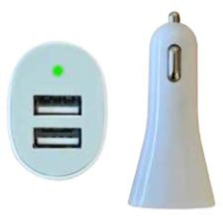 Tech connect USB billaddare vit - dBakuten.se