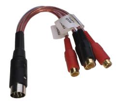 Iso Kablage Volvo DIN - RCA PC3-14 - dBakuten.se